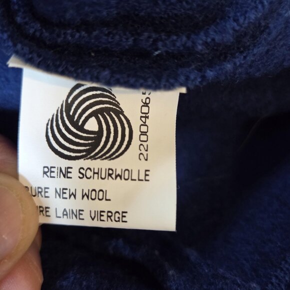 Geiger Wool Jacket Womens 40 Blue Austrian Boiled Wool Cardigan Made Austria - Picture 4 of 11